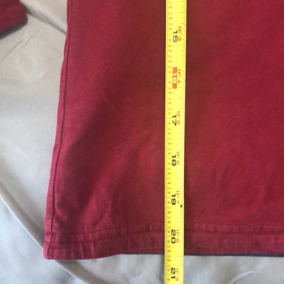 Janie and Jack Boys Maroon Reversible Moose Longsleeve Striped Shirt - Size 7 - Picture 6 of 6